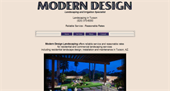 Desktop Screenshot of moderndesignlandscaping.com
