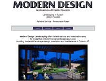 Tablet Screenshot of moderndesignlandscaping.com